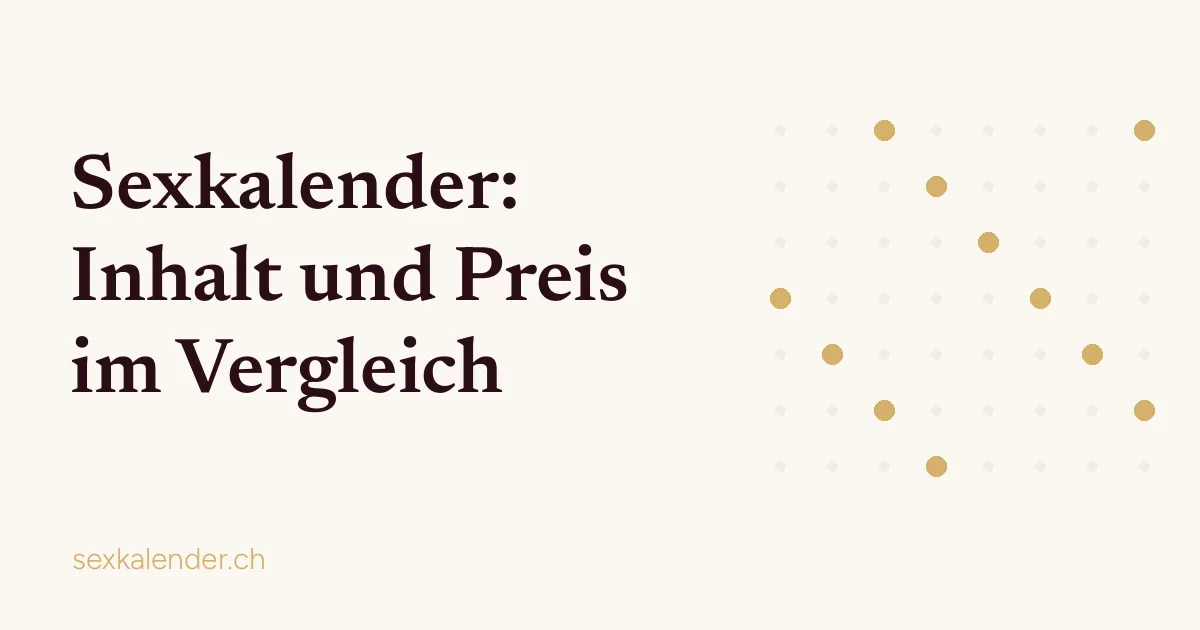 Titelbild: Sexkalender: Inhalt und Preis im Vergleich